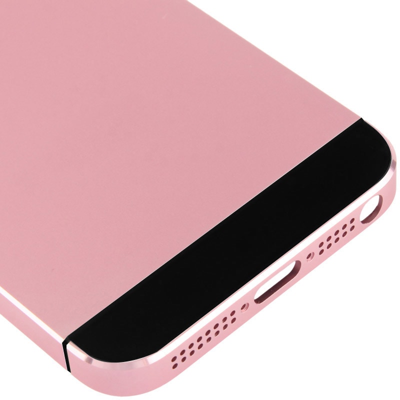 Täydellinen korvaava kuori näppäimillä iPhone 5S - Pinkki