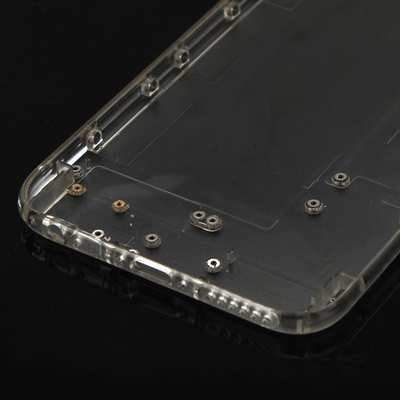 Täydellinen korvaava kuori iPhone 6 - Läpikuultava näppäimillä