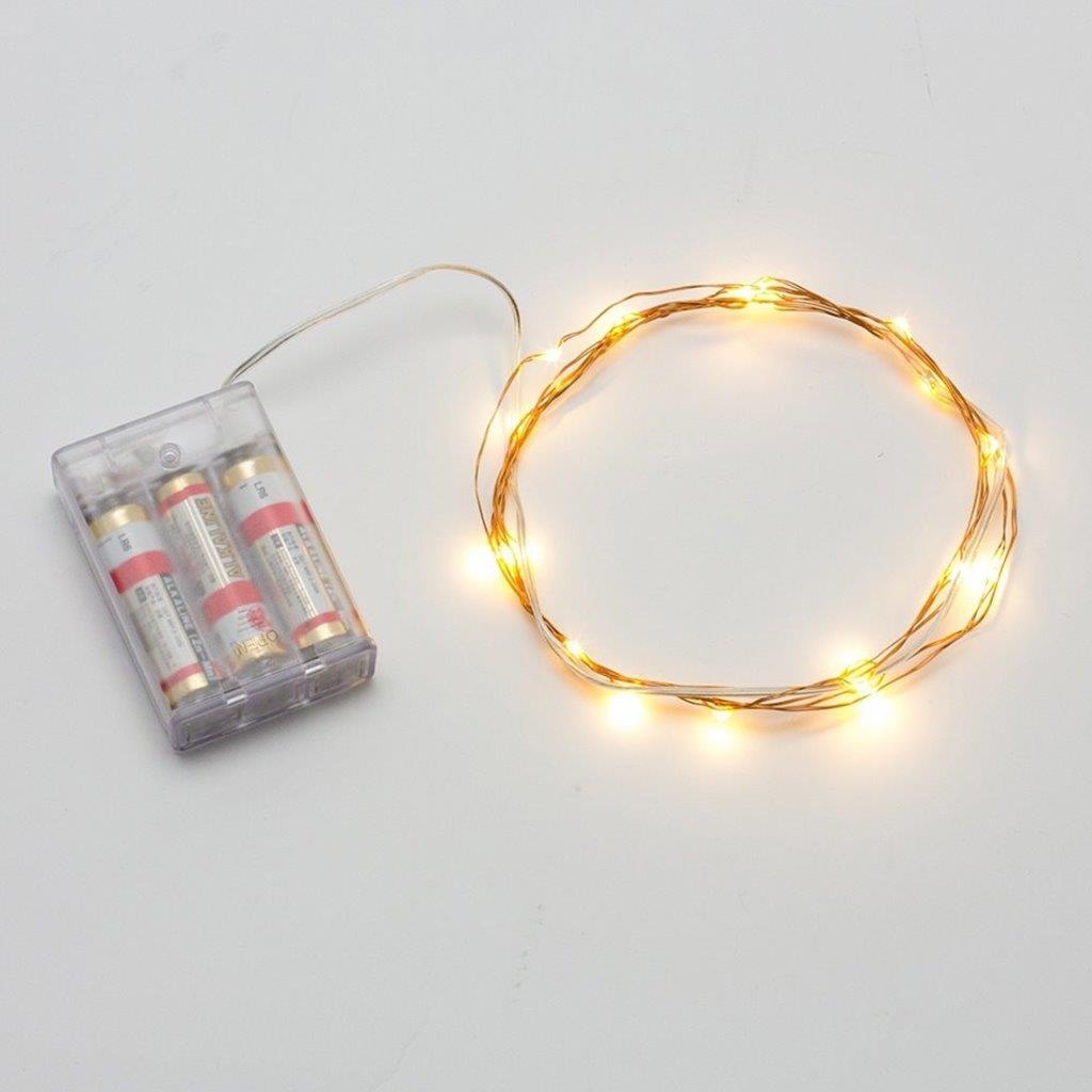 LED Valonauha 3m Paristokäyttöinen - Valkoinen valo