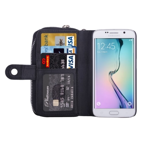 Lompakko Samsung Galaxy S6 Edge 2in1 magneetti toiminnolla