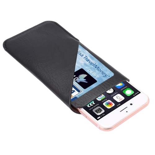 Slip-In kotelo korttipaikalla normaalikokoisille matkapuhelimille - iPhone / Samsung