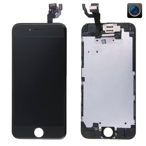 iPhone 6 LCD + Touch Display Näyttö kameralla ja kehyksellä - Musta väri