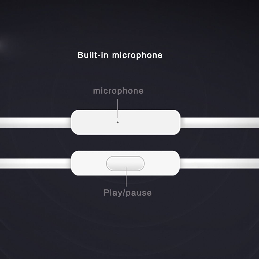 Alkuperäinen Xiaomi Piston In-Ear Stereo Bass kuulokkeet Kaukosäätimellä - Hopea