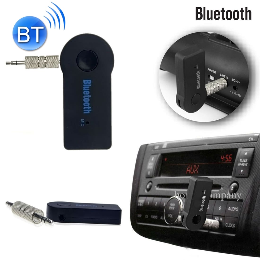 Bluetooth vastaanotin iPhone / iPad / Auto / Headset / Stereo