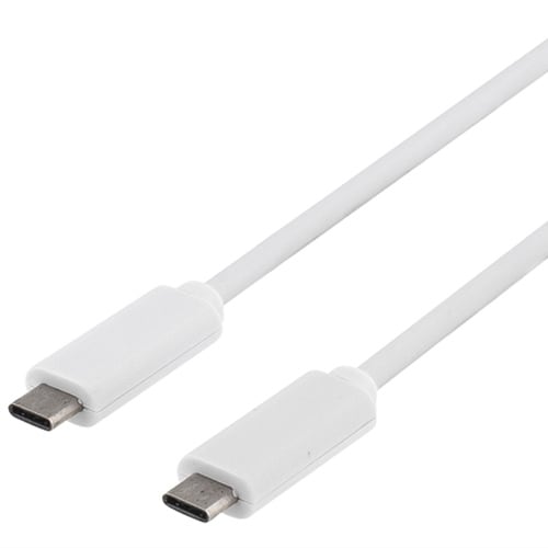 USB 3.1 kaapeli Tyyppi C - Tyyppi C 1,5m Valkoinen