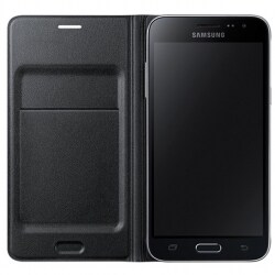 Samsung Flip kotelo EF-WJ320PB Galaxy J3 Musta