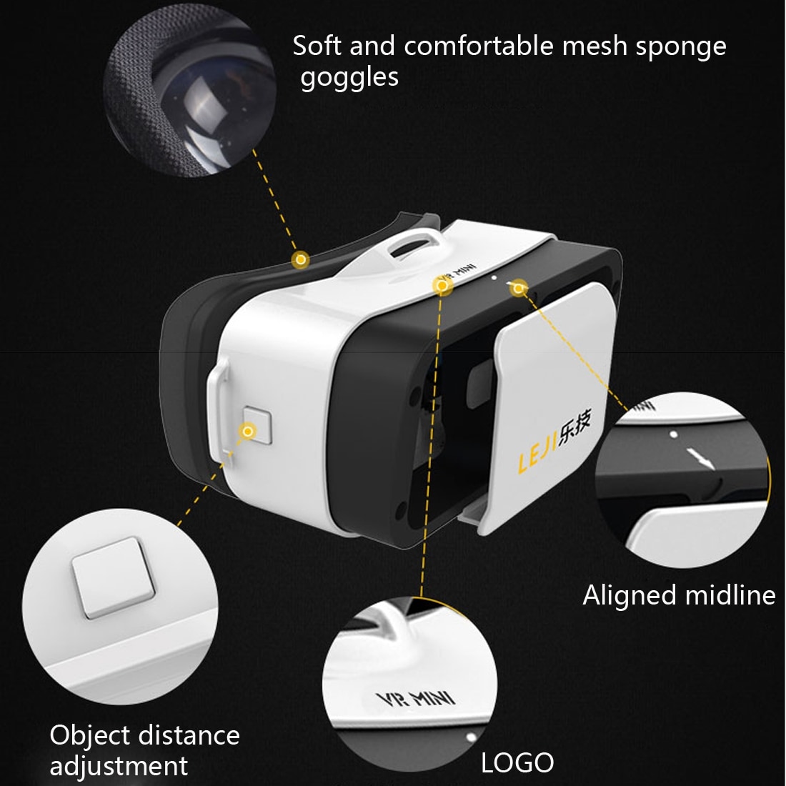 Mini VR 3D-Lasit 4.5-5.5" näytöllä
