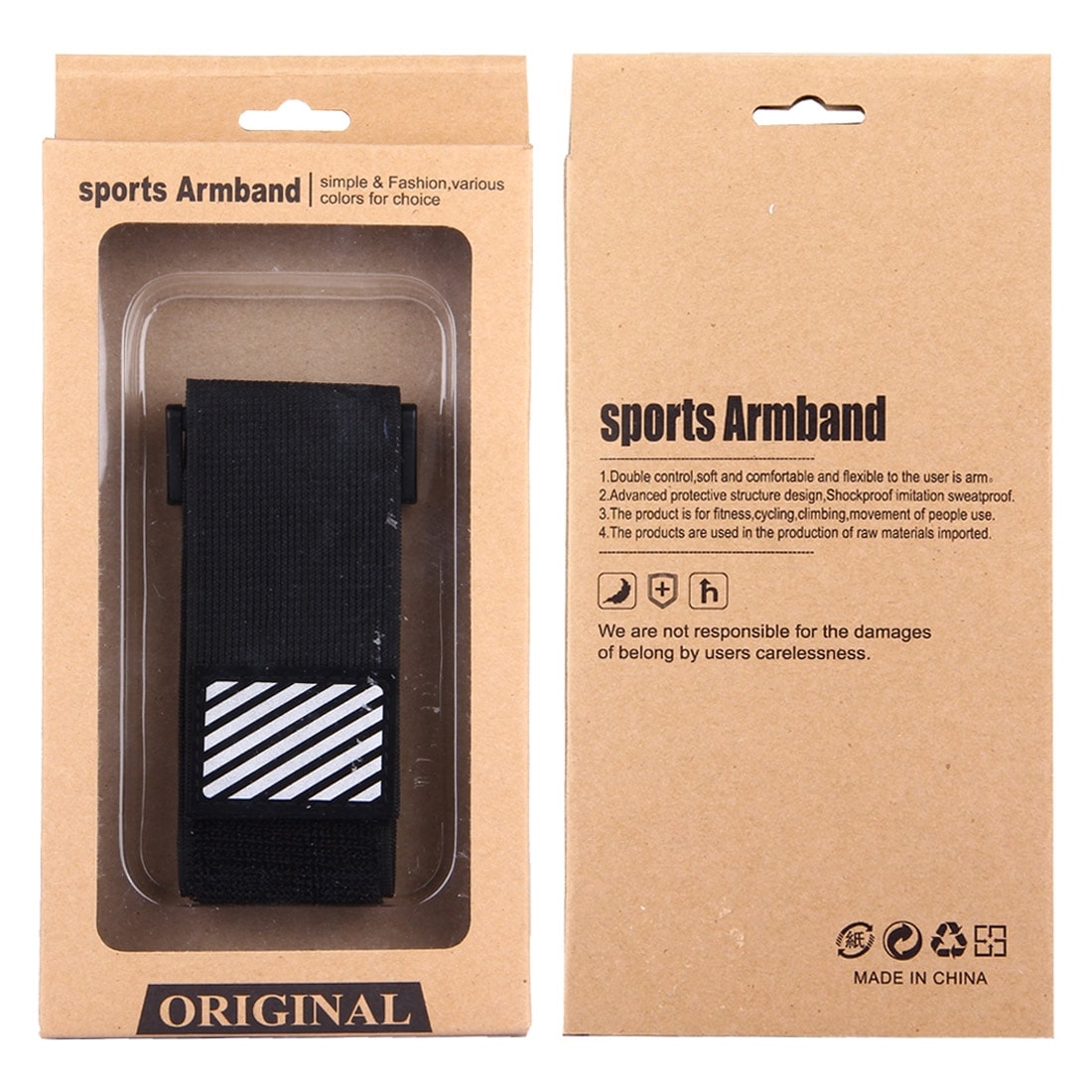 Sporttiranneke irrotettavalla kotelolla iPhone 5 & 5S & SE