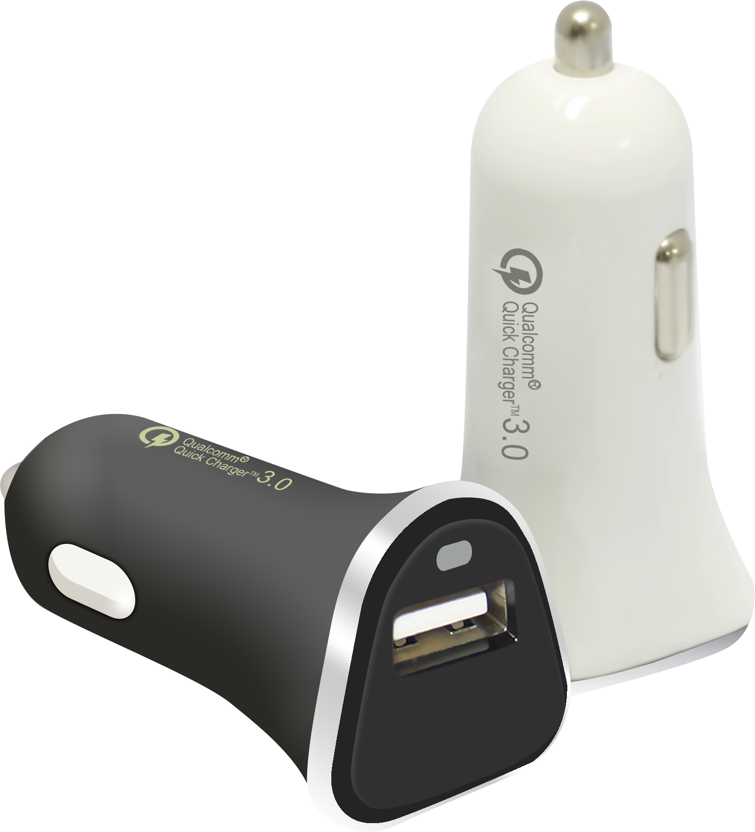 Quickcharge 3.0 Autolaturi - USB 3Ah - Valkoinen