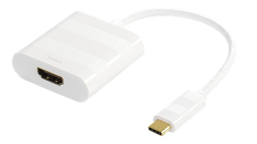 USB 3.1 - HDMI adapteri, Tyyppi C uros - HDMI naaras