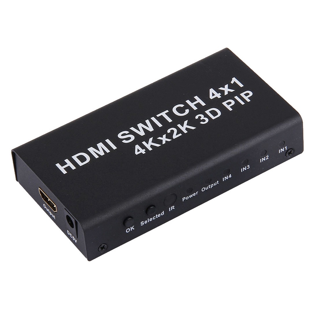HDMI 4x1 Monitoiminen Switch 4K - Kaukosäädin mukana