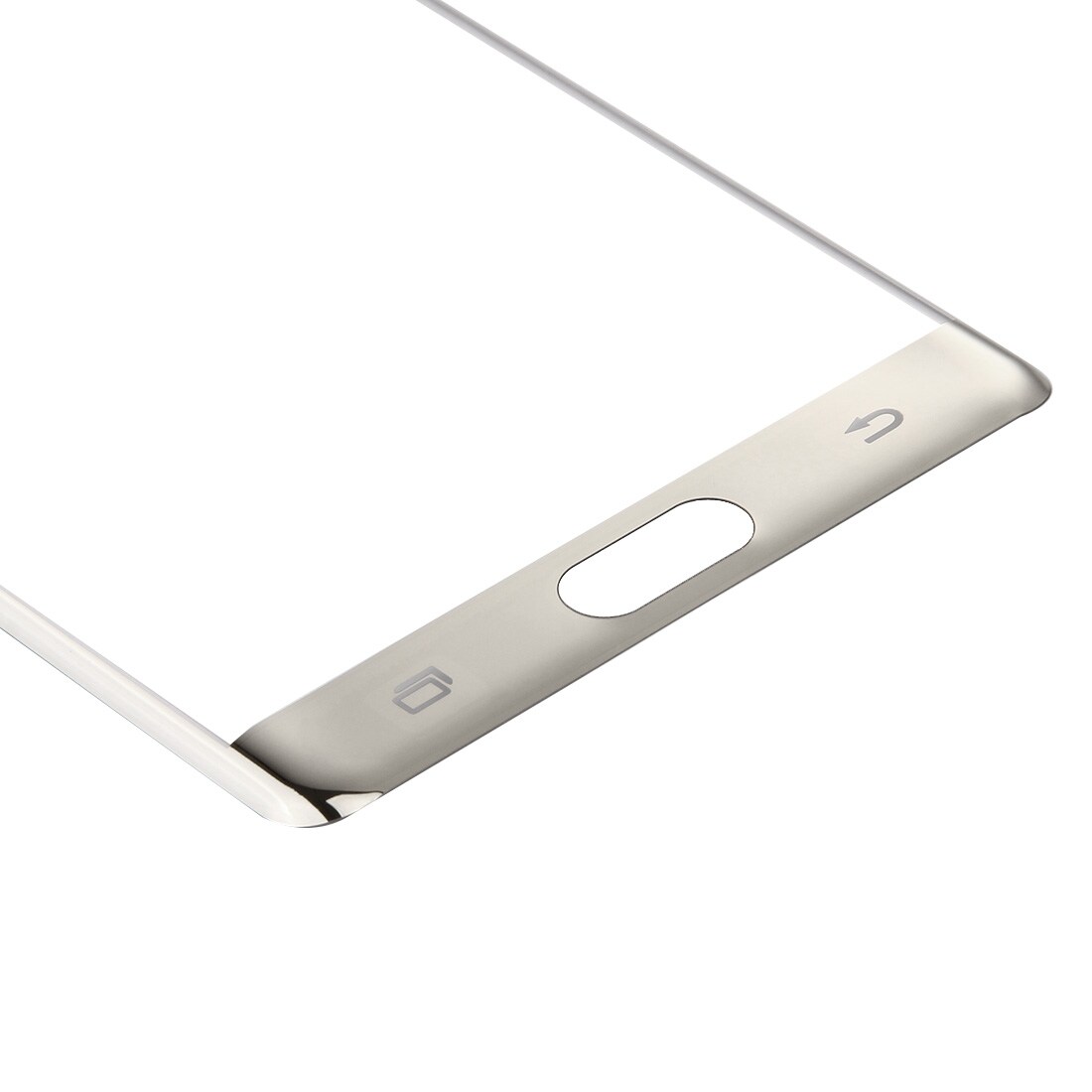 Kaareva Näytönsuoja lasi Samsung Galaxy Note 7 - Hopea väri