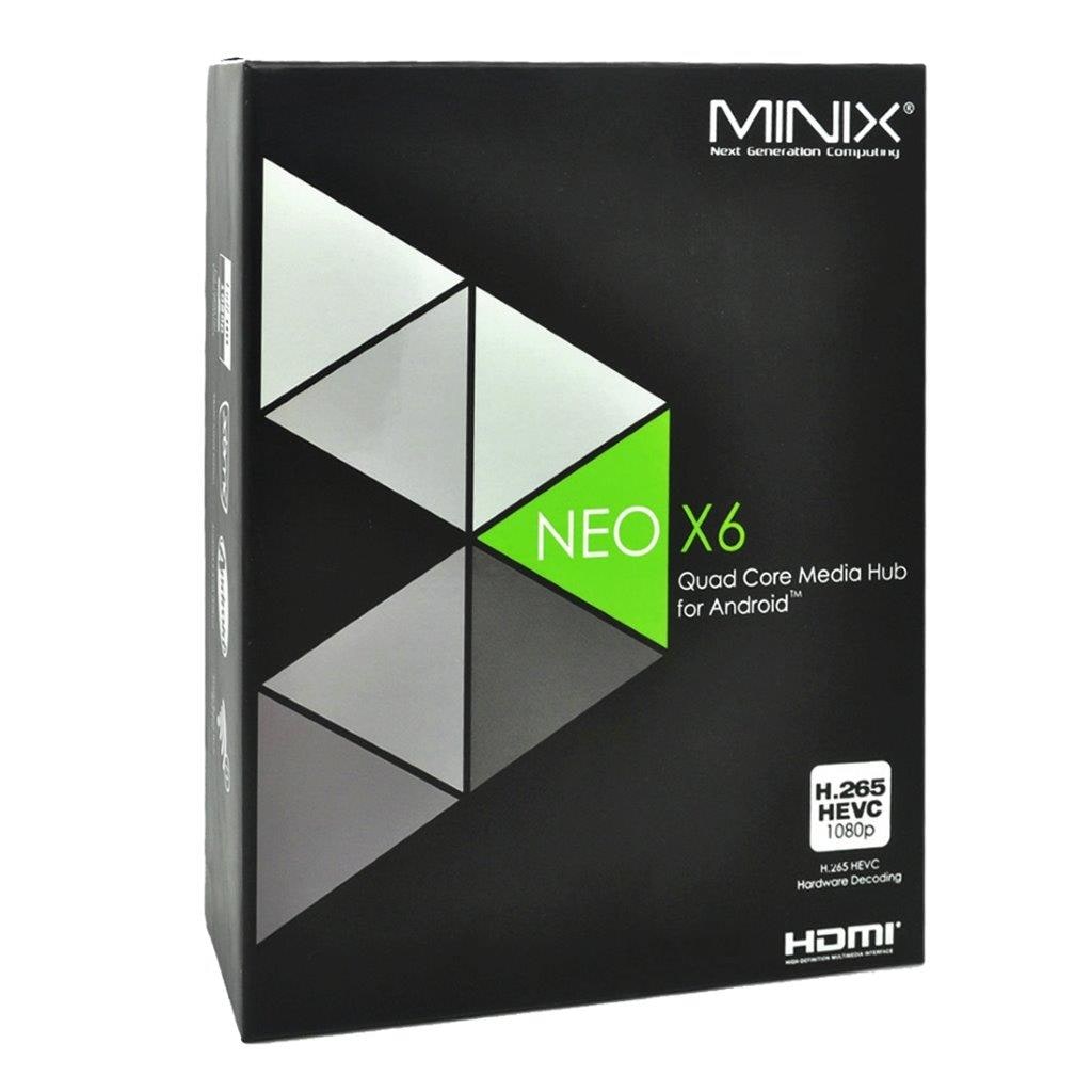 MINIX NEO X6 HD Mediasoitin 1080P Android - Kaukosäädin, WiFi, Bluetooth