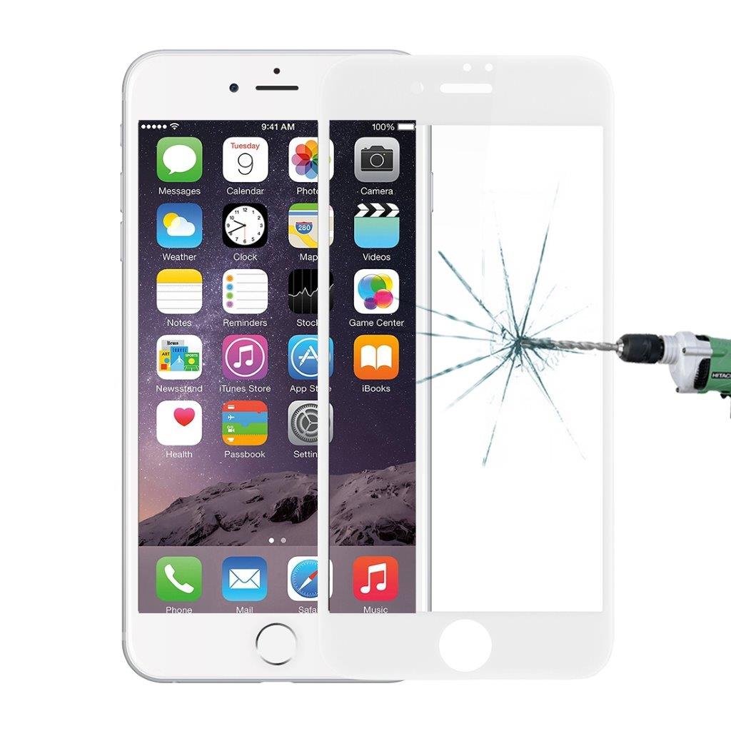 Baseus lasisuoja iPhone 8 / 7 - Koko näyttöä suojaava Valkoinen