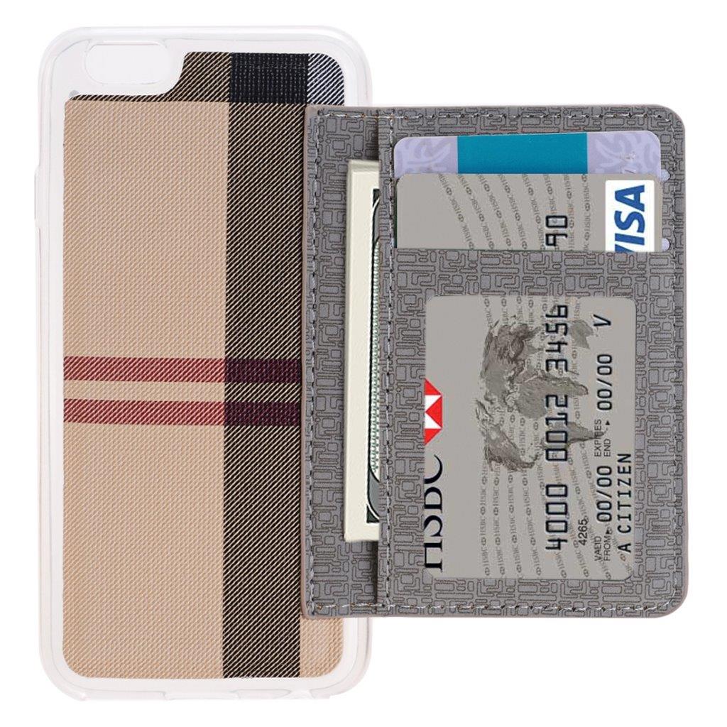 Muotikuori iPhone 8 / 7 luottokortin pidikkeellä