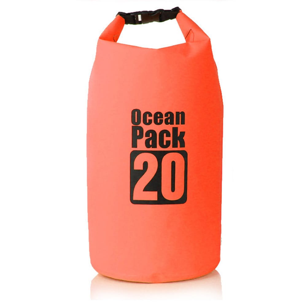 Vesitiivis Laukku / Dry Bag - 20 Litran Oranssi Kuivalaukku