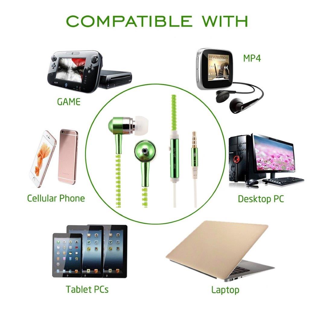 Itsevalaiseva In-Ear headset iPhone, iPad, Samsung, HTC, Sony jne.
