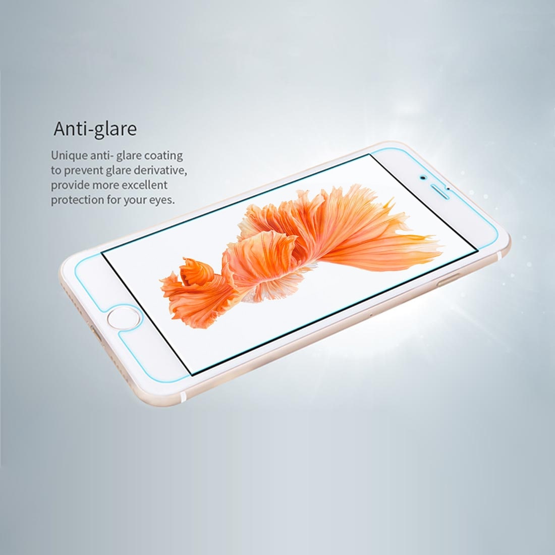 NILLKIN iPhone 7 karkaistu lasi - Siniset reunat