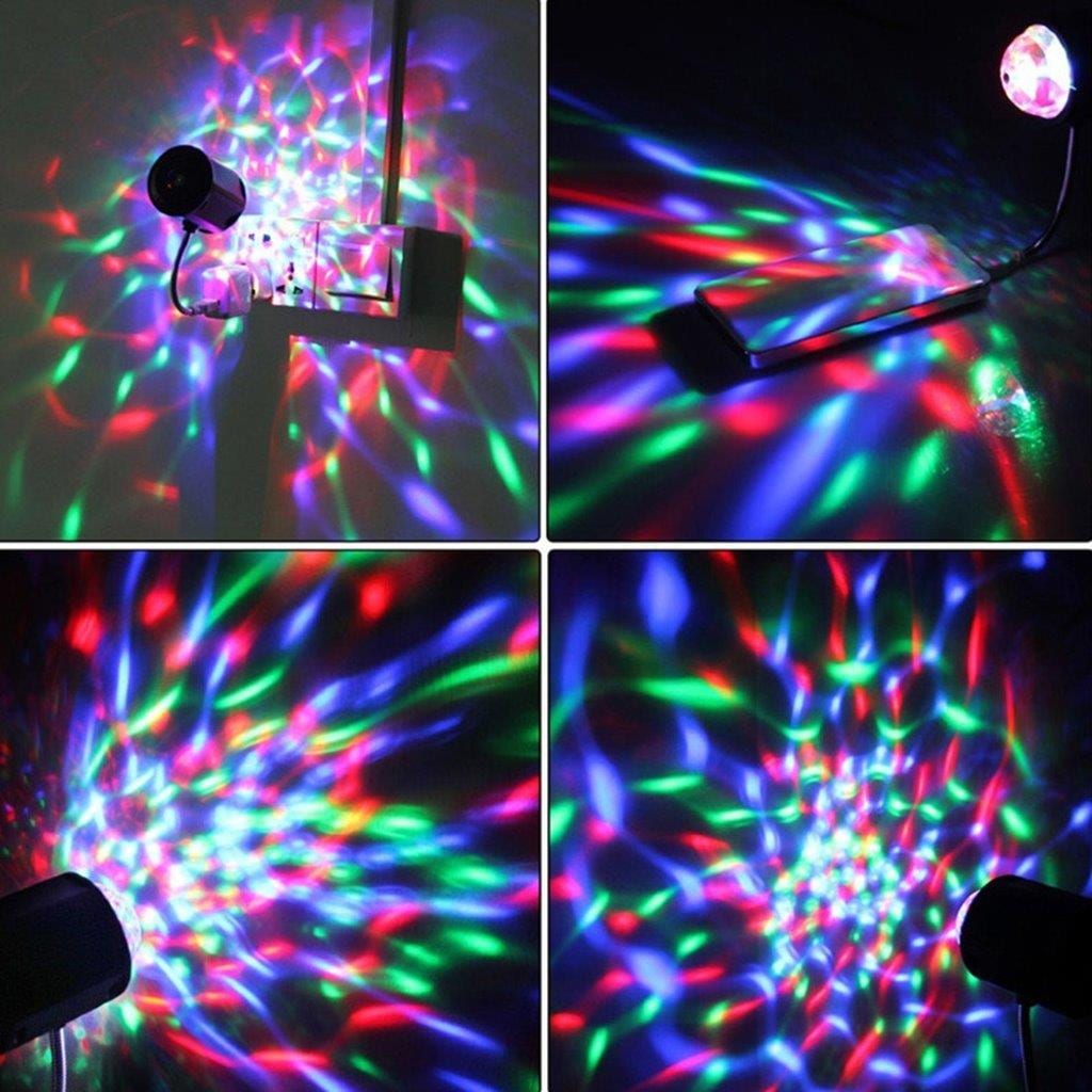 Mini RGB LED Disco-valo / Party-valo Usb