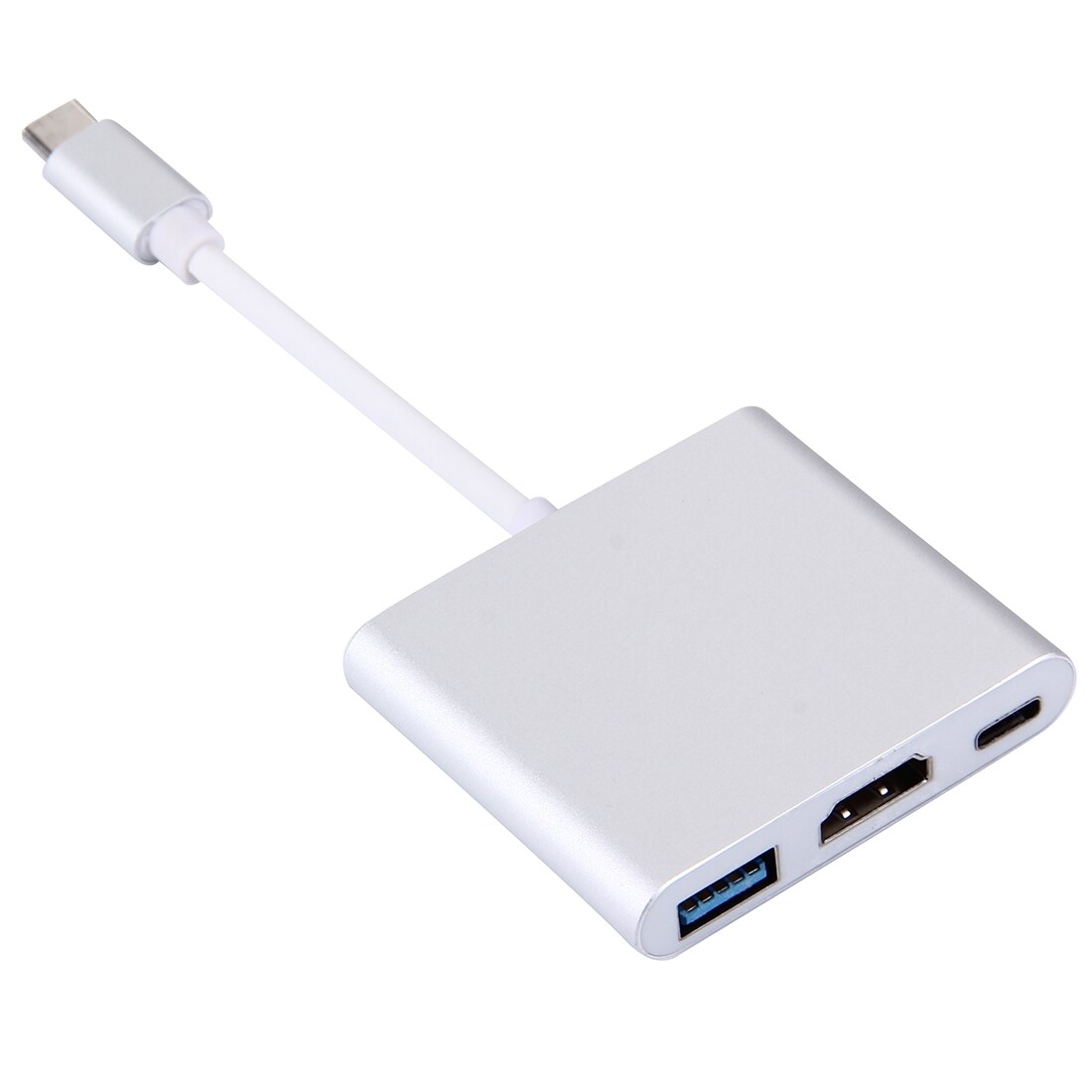 Adapteri USB 3.1 Tyyppi-C Uros - USB 3.1 Tyyppi-C HDMI & USB 3.0