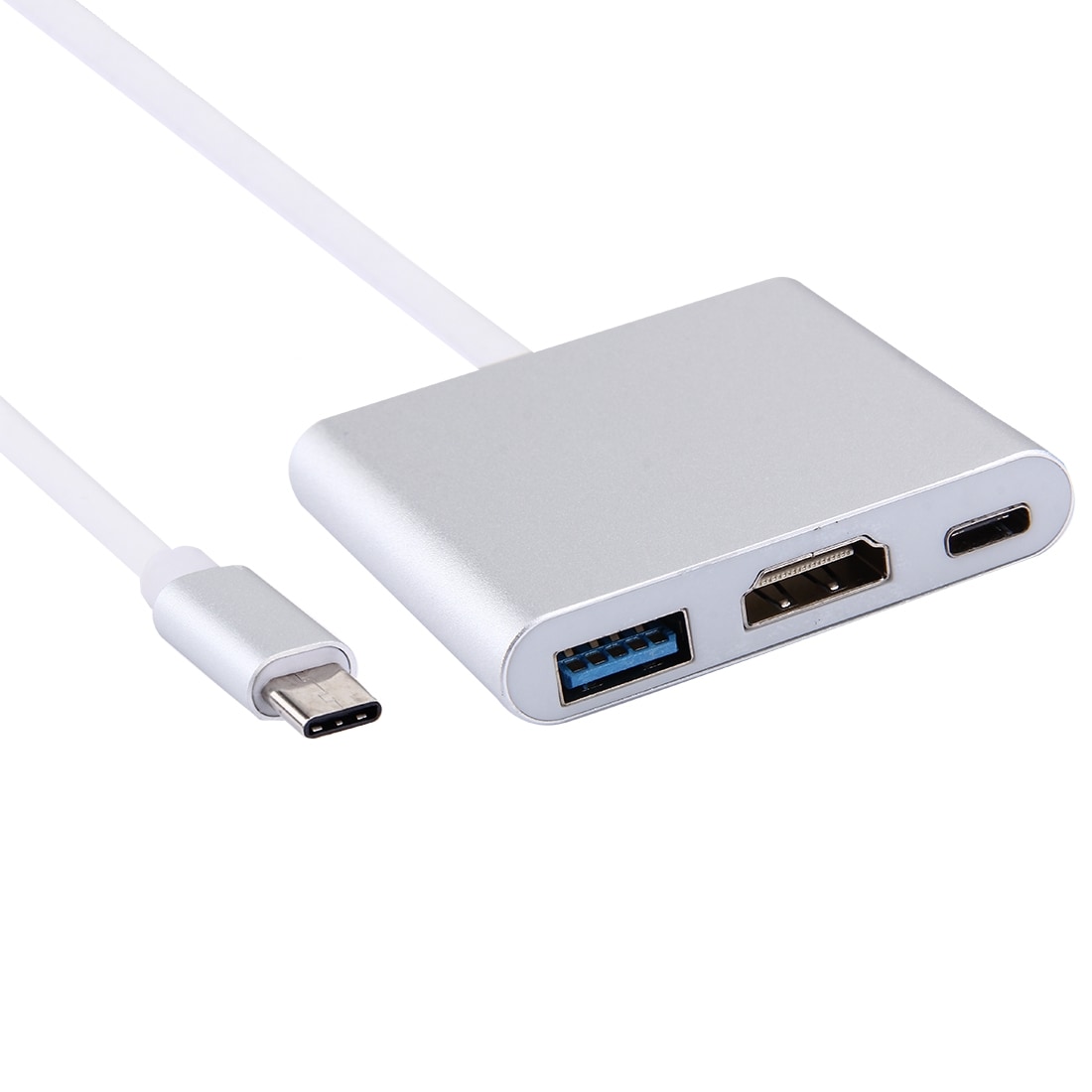 Adapteri USB 3.1 Tyyppi-C Uros - USB 3.1 Tyyppi-C HDMI & USB 3.0