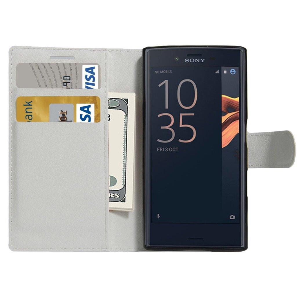 Kotelo telineellä ja korttipaikoilla Sony Xperia X Compact
