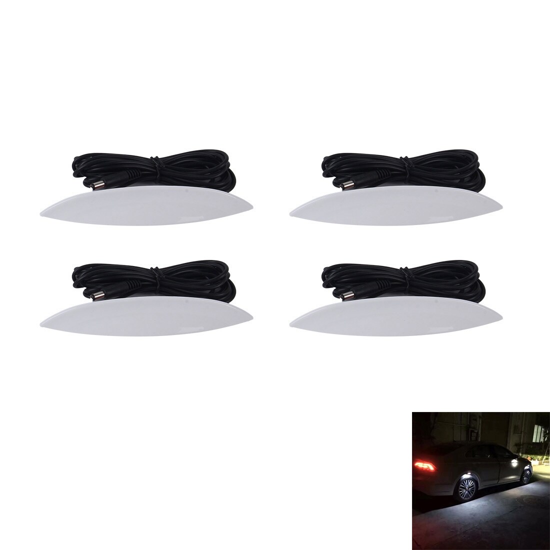 Auton korin LED-valot 4kpl 3 Mode - Valkoinen valo