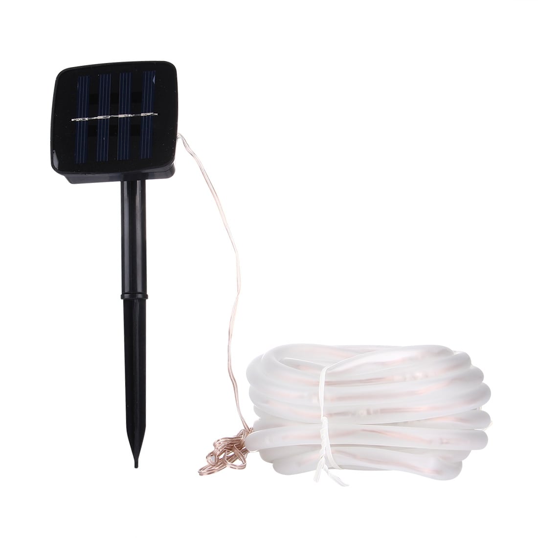 Valkoinen LED-nauha 5metriä - Aurinkoenergiavalaisin & vedenpitävä