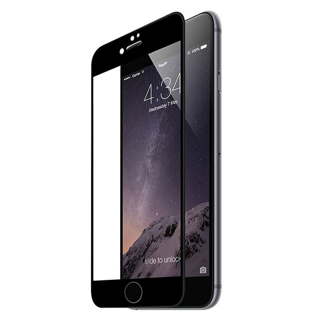 iPhone 8 / 7 Ultra ohut näytönsuoja lasia, joka kattaa koko näytön