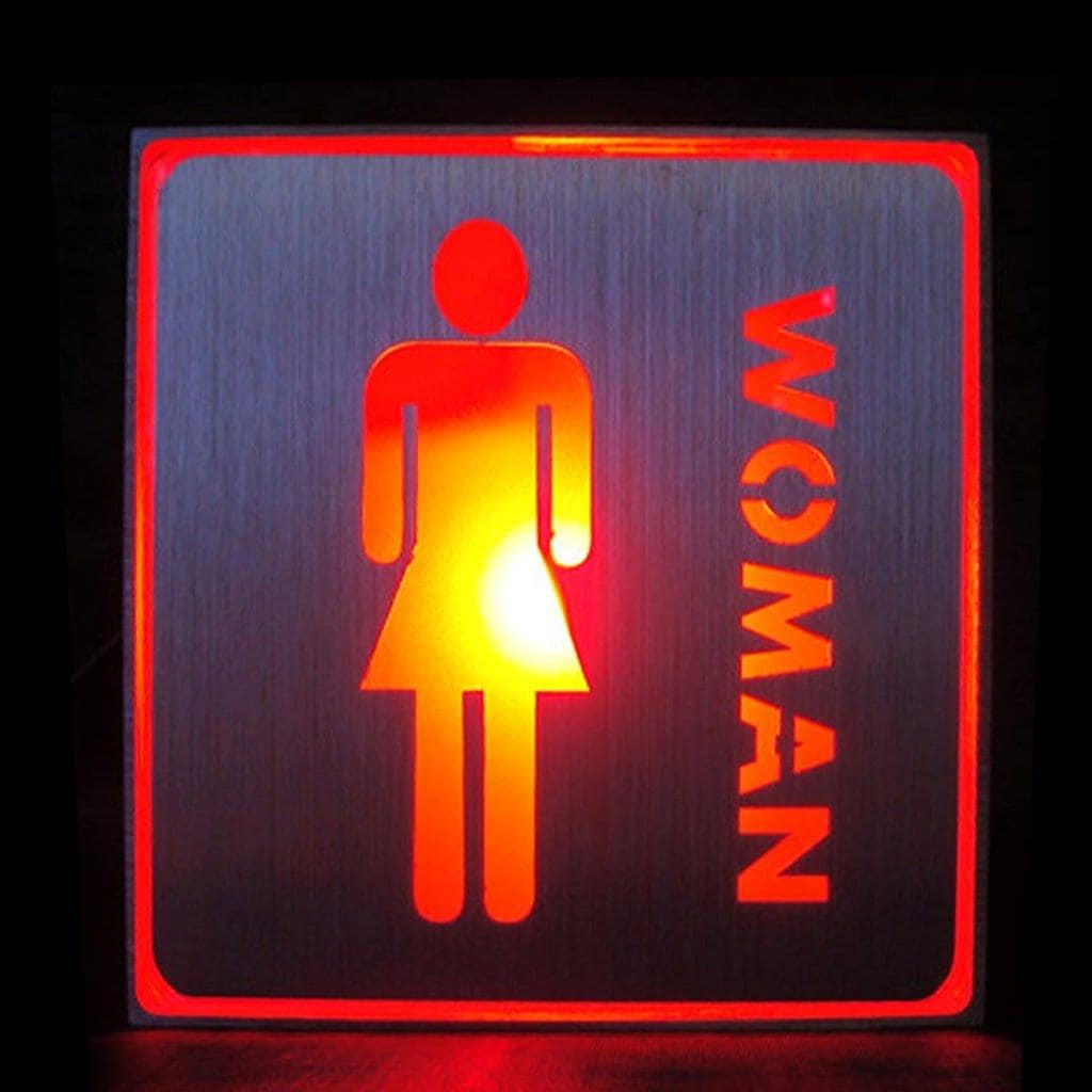 LED-valaistu Vessakyltti / WC-kyltti Naiset