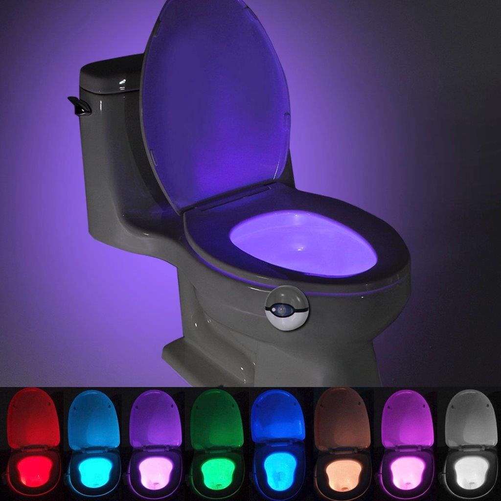 Liikeaktivoitu yövalo wc:hen - 7 väriä