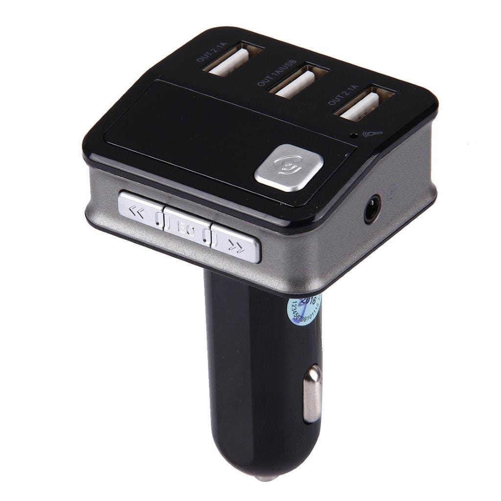 Monitoiminen Bluetooth 5.2A 3 USB FM Radio LED-näyttö