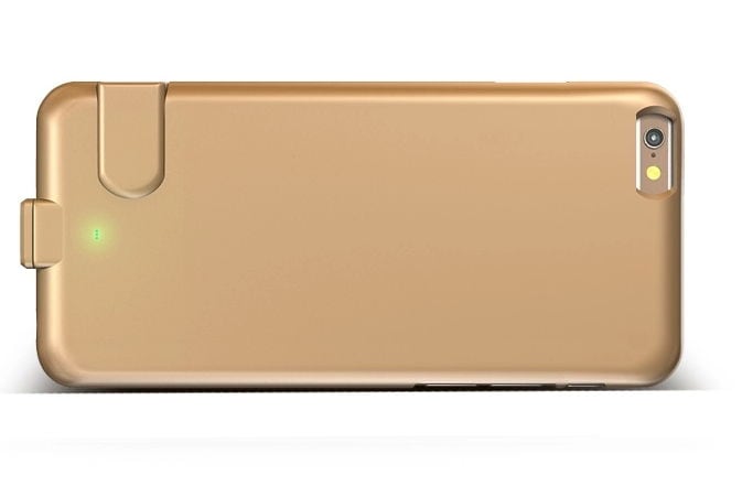 Akun kuori / Akkukotelo iPhone 6 Plus - Gold