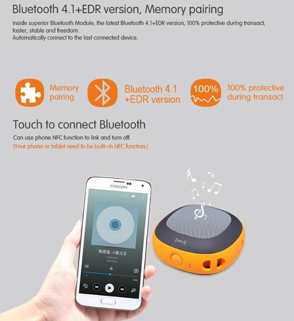 NILLKIN STONE Kannettava Bluetooth kaiutin - Karbiinihaka