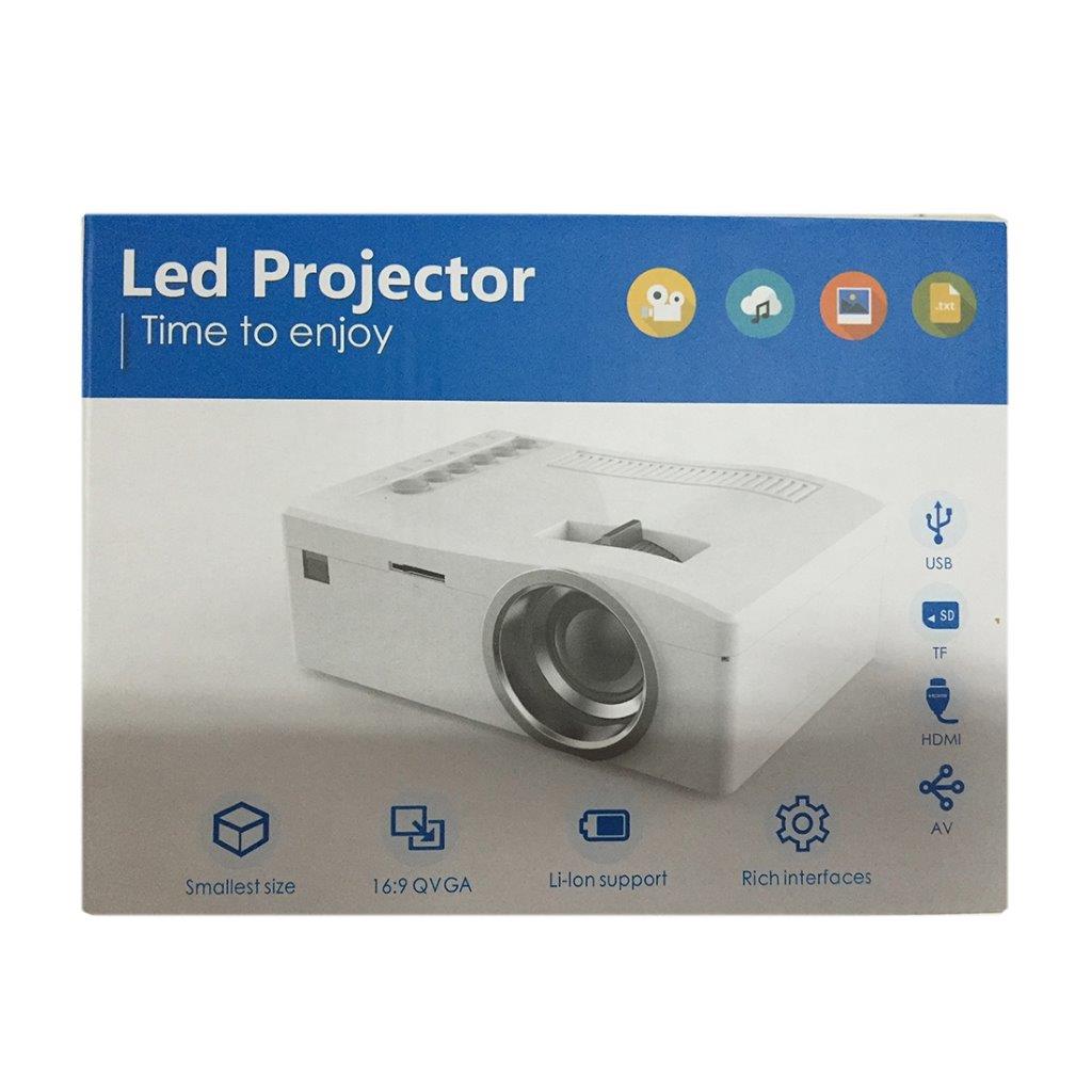 Digitaalinen LED Projektori 150 Luumenia - Kaukosäädin / USB / SD / VGA / HDMI