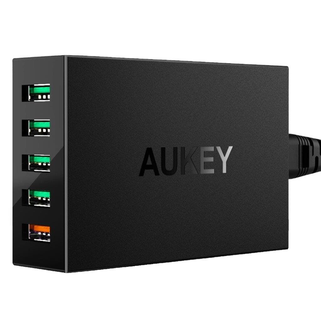 AUKEY PA-T15 5-Porttinen USB seinälaturi Quick Charge 3.0