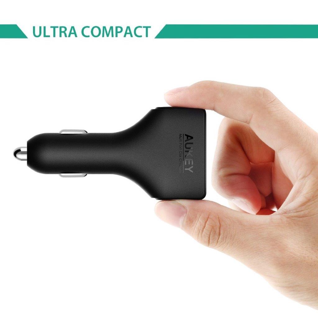 AUKEY CC-T9 4-Porttinen USB autolaturi Quick Charge 3.0