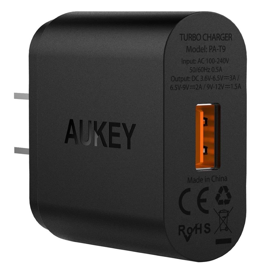 Aukey PA-T9 seinälaturi Qualcomm Quick Charge 3.0