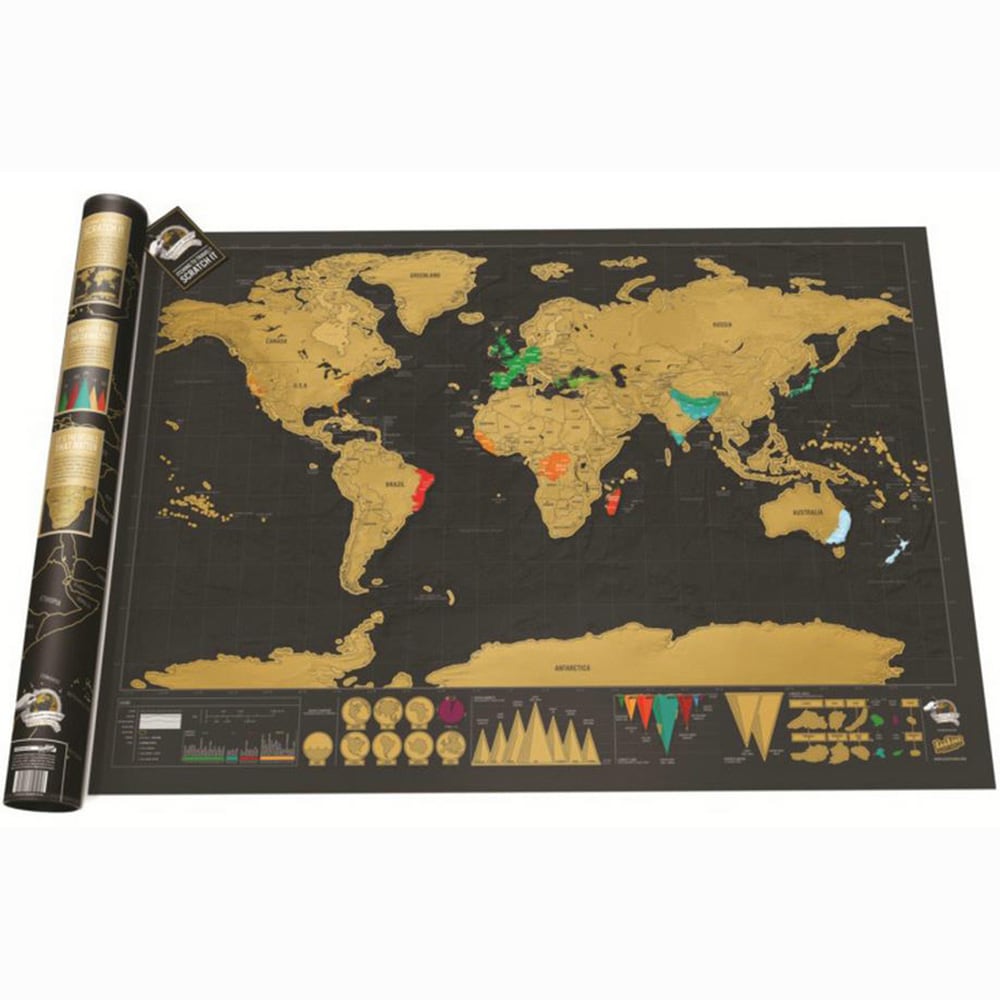 Scratch map maailmankartta