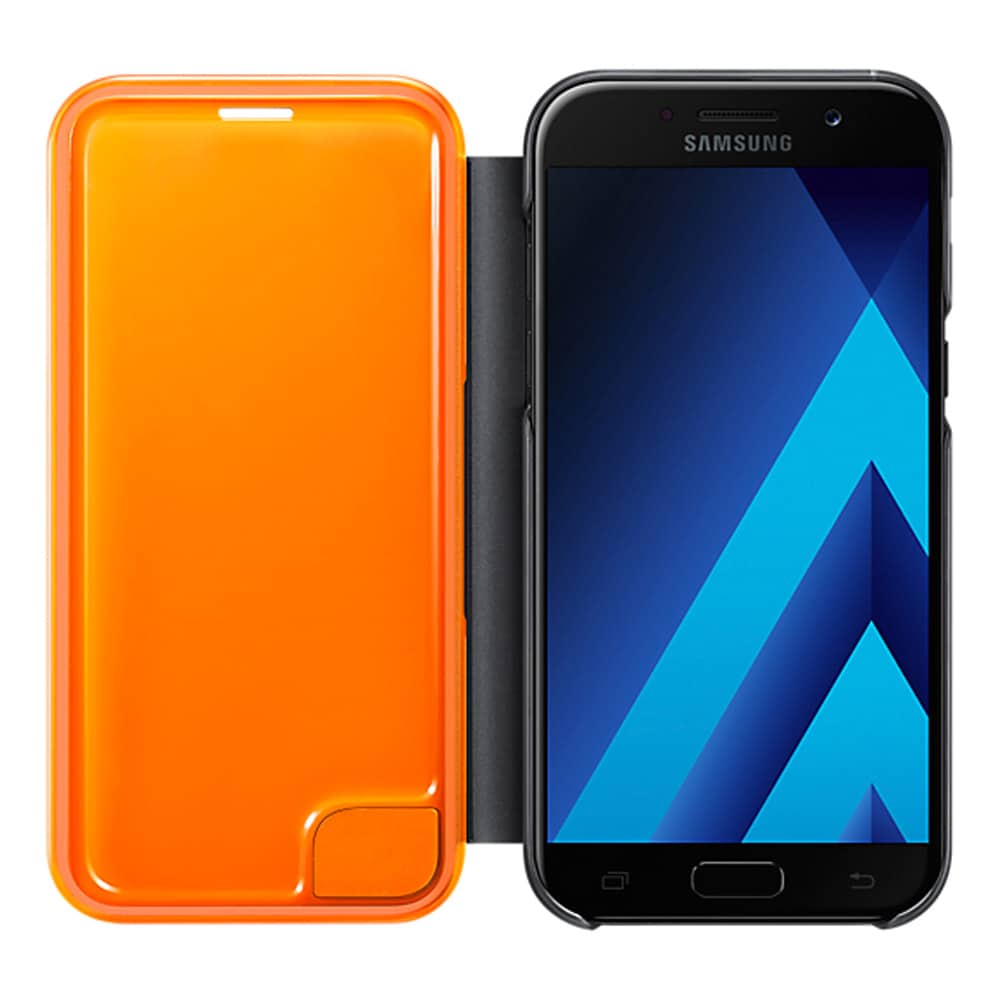 Samsung Neon Flip Cover EF-FA520 Galaxy A5 Musta