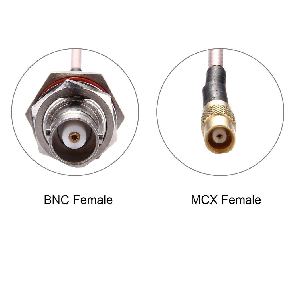 BNC naaras - MCX naaras RG316 kaapeli