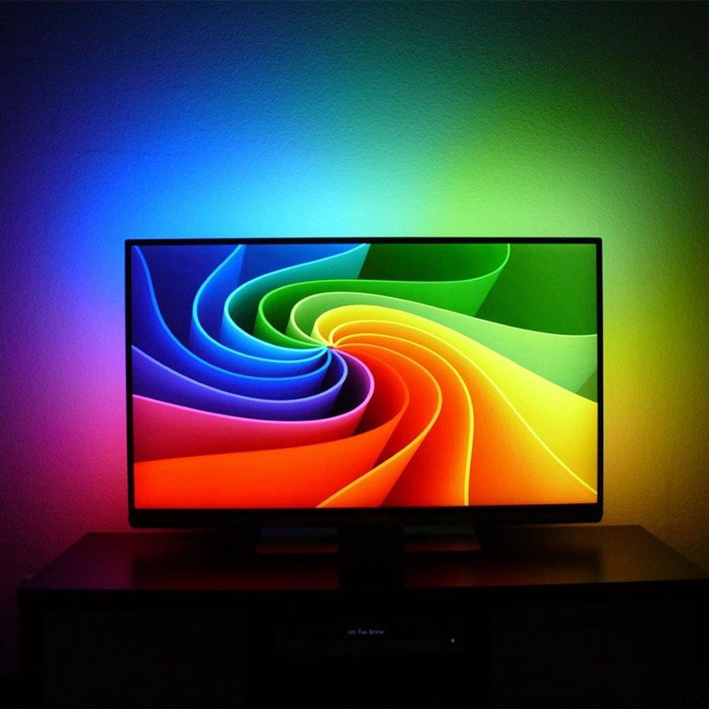 TV Led-nauha  14.4W 60 LED SMD 5050 USB - RGB valo