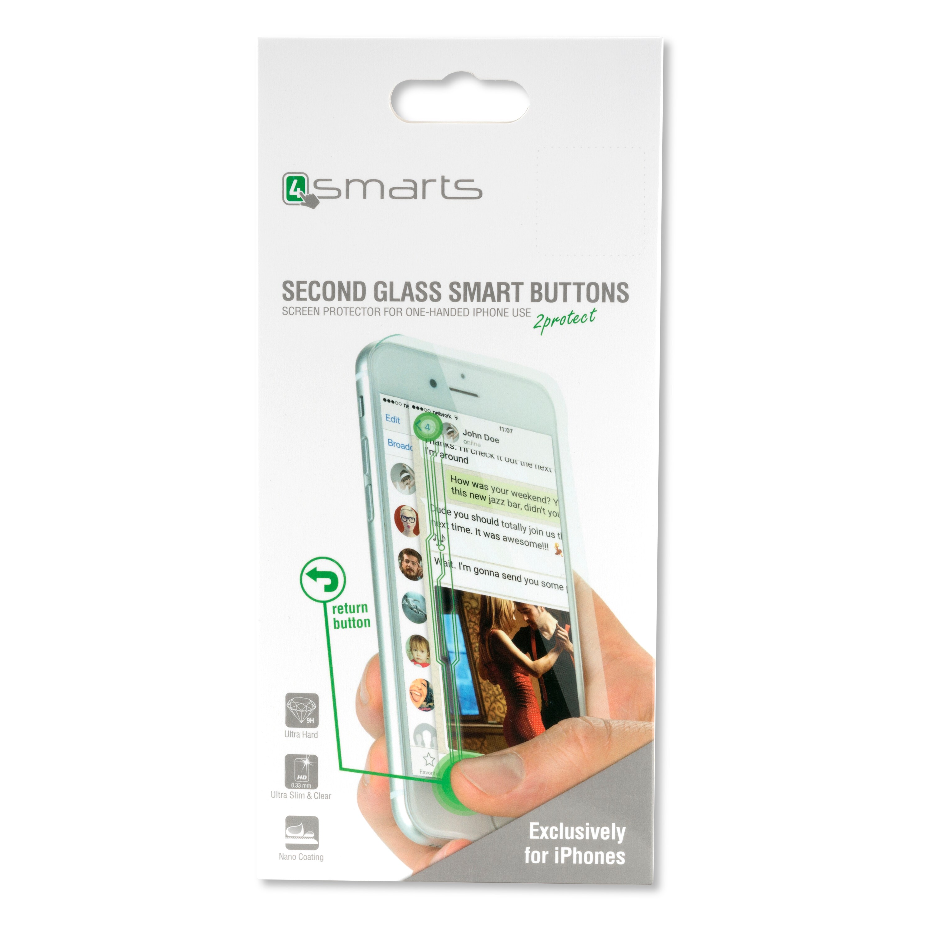 4smarts Second Glass Smart Buttons 2.0 iPhone 6 Plus/ 6s Plus / 7 Plus