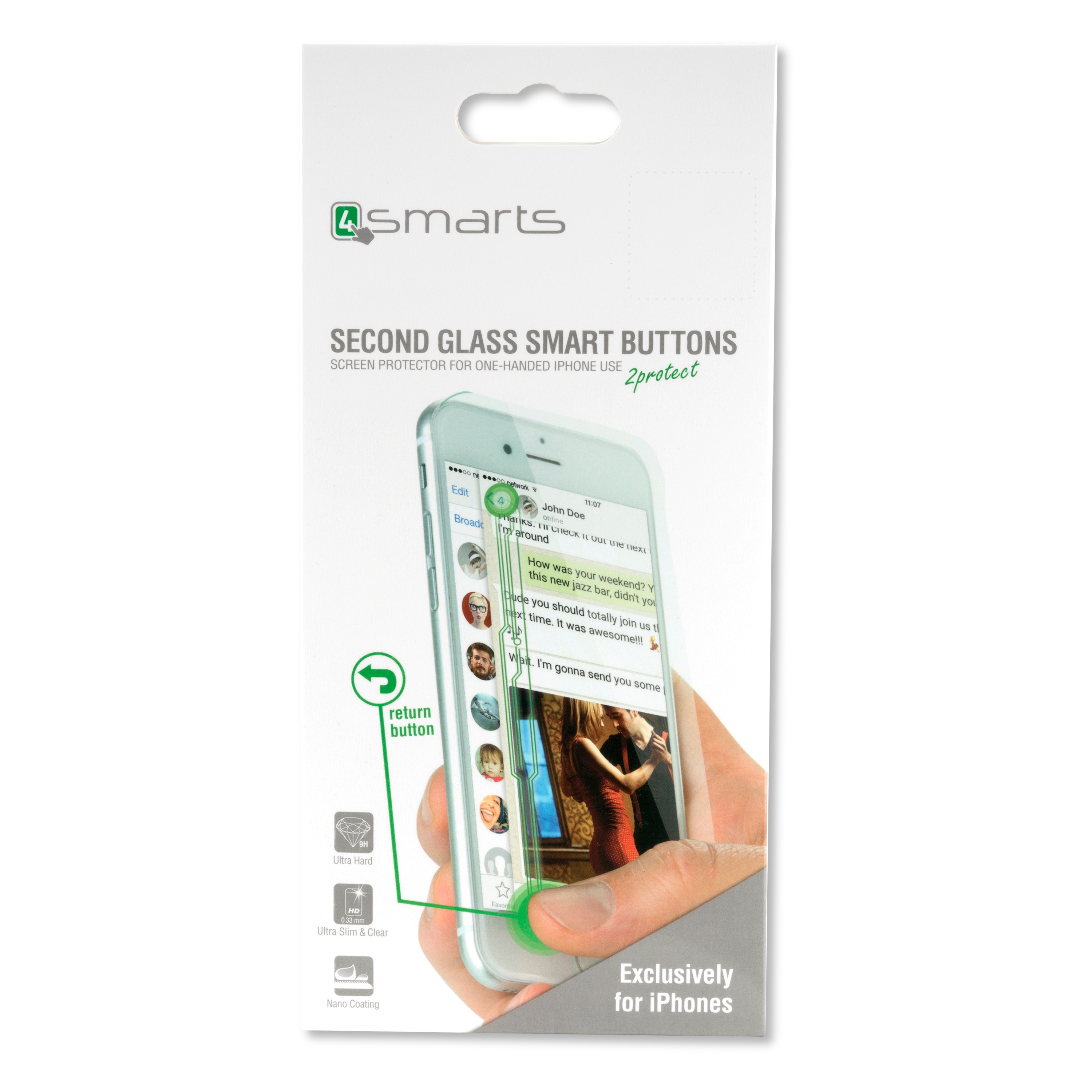 4smarts Second Glass Smart Buttons 2.0  iPhone 6 / 6s  / 7