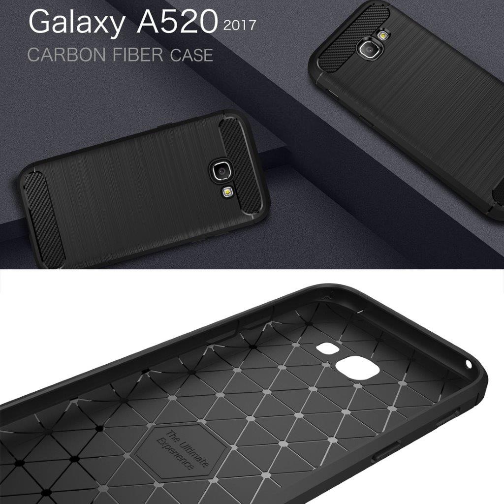 Carbon Fiber kuori Samsung Galaxy A5 2017