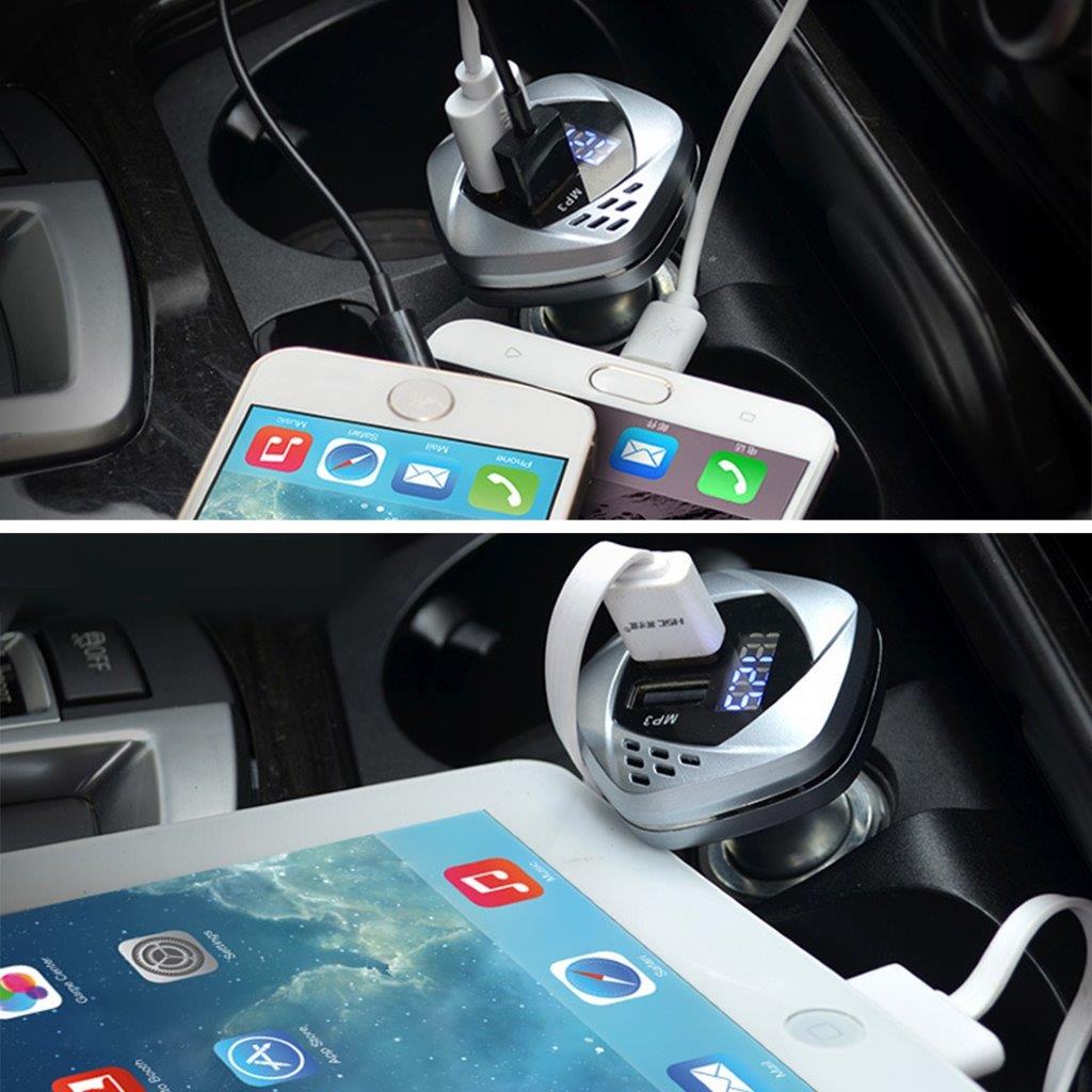 Usb-laturi autoon + Bluetooth + Jännitemittari