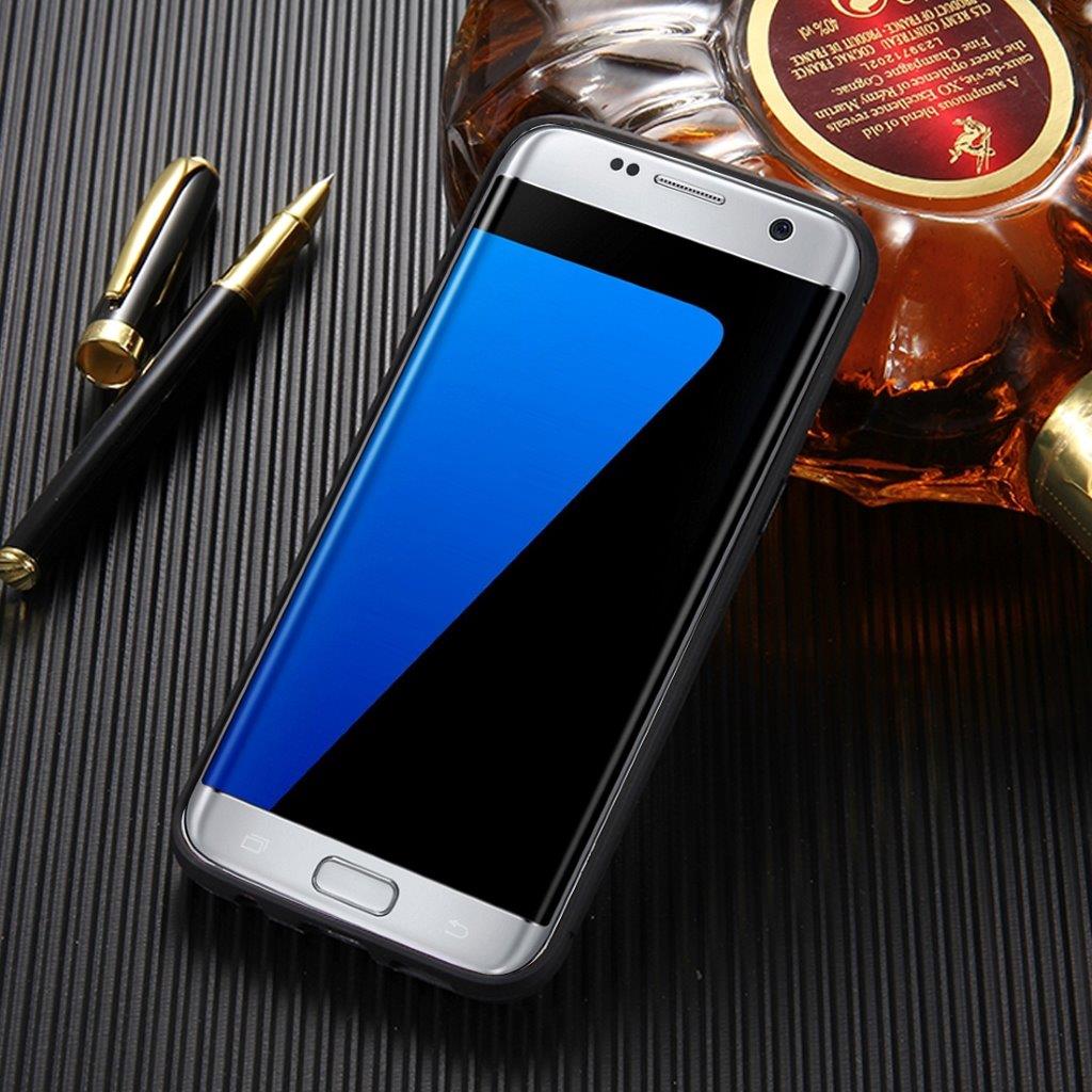 Carbon Fiber kuori Samsung Galaxy S7 Edge