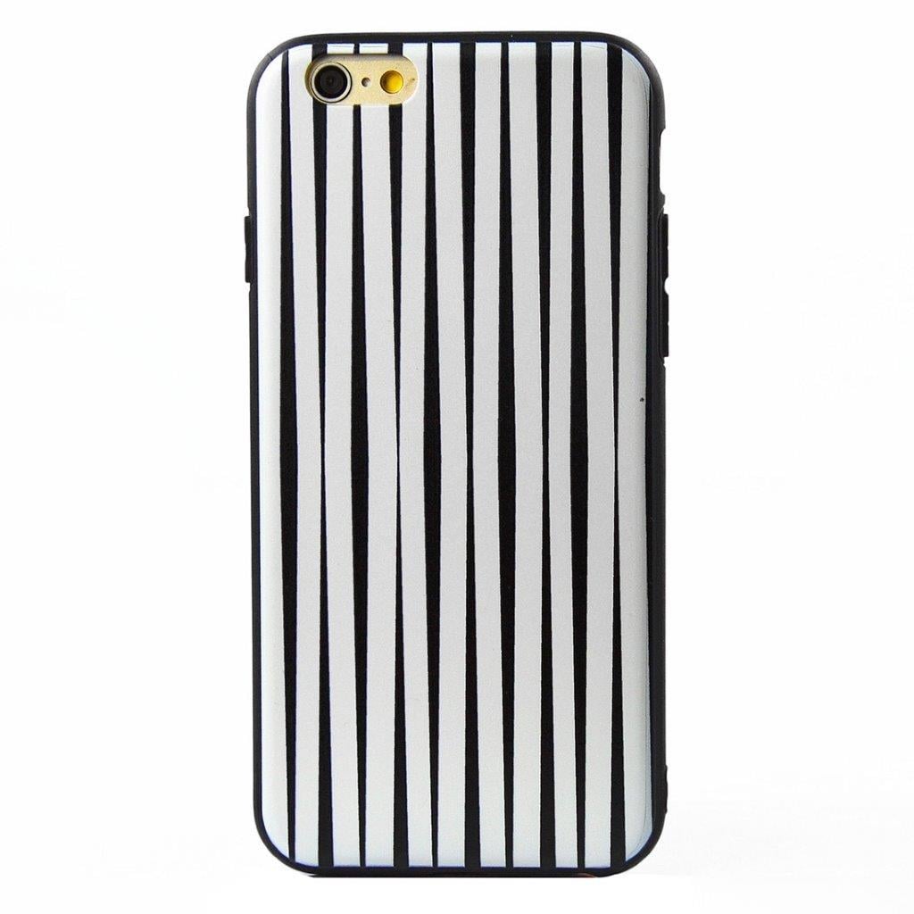 DesignKuori iPhone 6 & 6s 3D White Vertical Stripes
