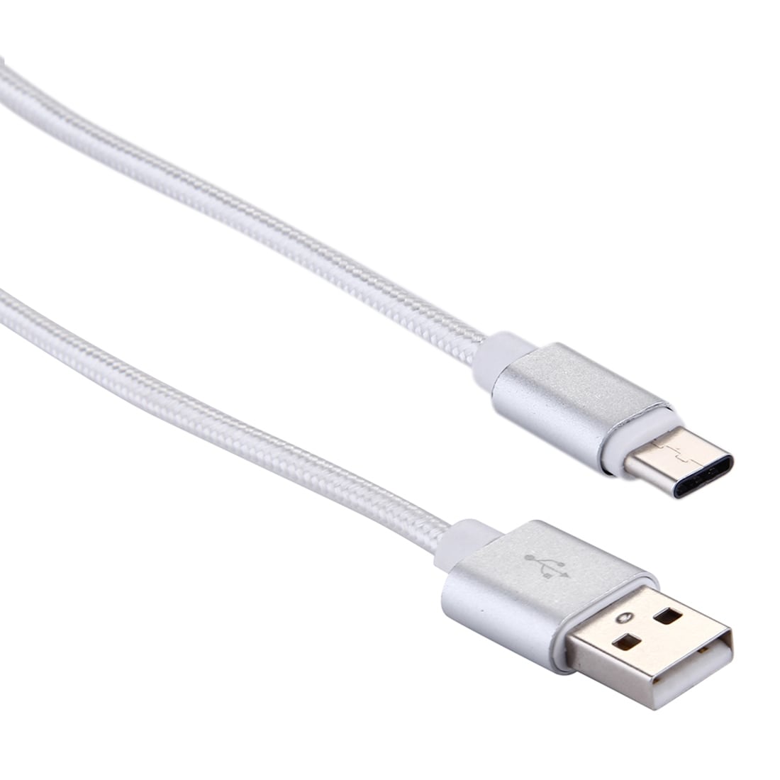 Lyhyt USB-kaapeli 3.1 Tyyppi-C vahvaa nylonkangasta