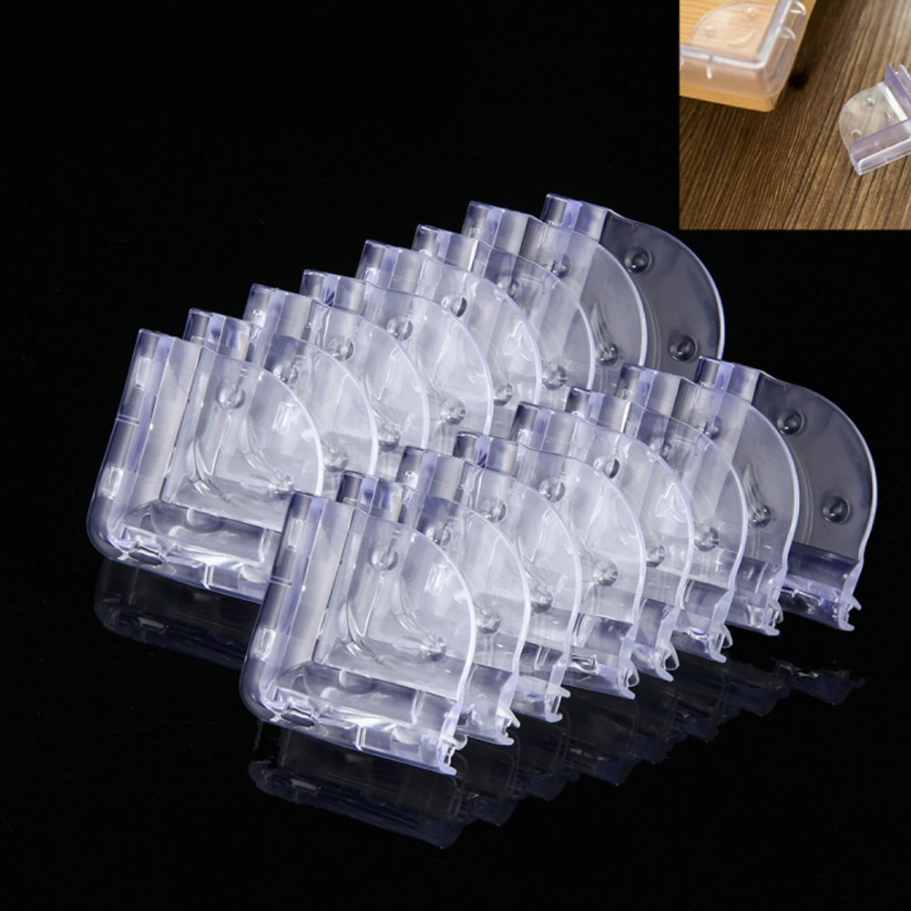 Pehmeät muoviset reunasuojat / kulmasuojat lapsille - 10-pakkaus